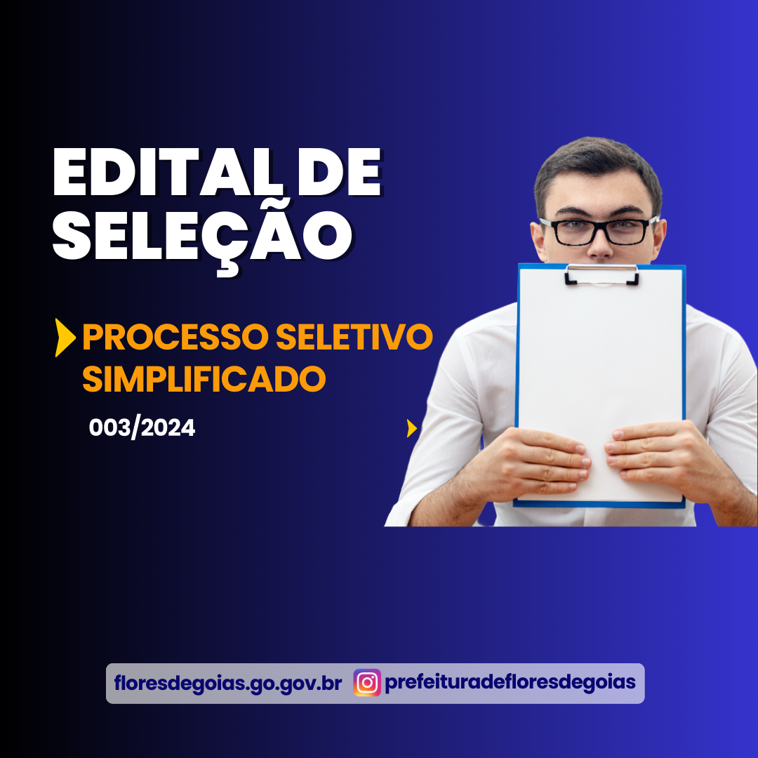 Processo Seletivo Simplificado 003/2024