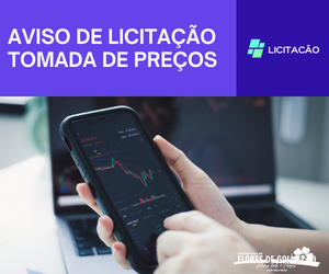 Aviso de Licitação Tomada de Preços nº 001/2022. 