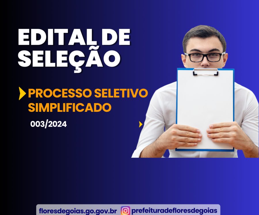 Edital de Seleção Simplificado 003/2024